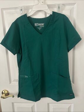 Grey's Anatomy Teal V-Neck Scrub Top
